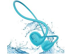 Auriculares Conducción Ósea Inalámbricos Impermeables Incorporado Hacer Ejercicio Correr CHRONUS Azul