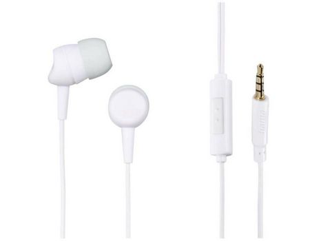 HAMA Kooky Hi-Fi Estéreo con cable Gris claro Auriculares internos Micrófono con cancelación de ruido blanco