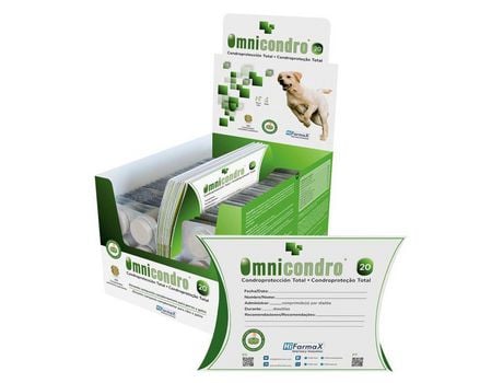 Complemento Alimenticio para Perros HIFARMAX Omnicondro 20 (300 Tabletas - Razas Grandes)