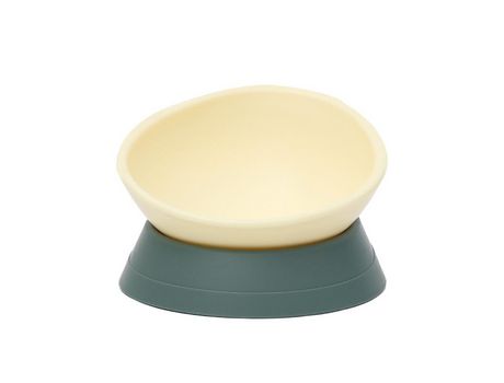 Bulldog Bowl Antideslizante Perro Gato Plato De Goma Desmontable Dog Bowl Mascota (verde) SAVITA
