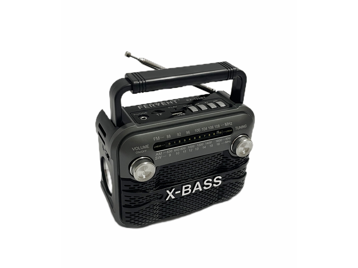 Radio portátil compacta con salida de 3 W, FM/AM/SW1 6, reproducción USB/TF/Bluetooth, multibanda y linterna, ideal para uso en interiores y exteriores. Viewleaf