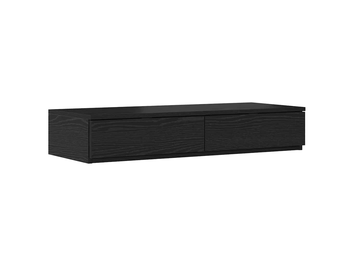 Maison Exclusive - Cajones De Cama Con Cajón Roble Negro 100 X 36,5 X 16,5 Cm