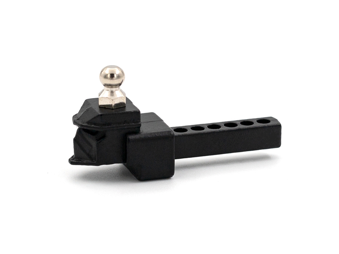 Gancho De Remolque Tipo Enganche Para Vehículos Todoterreno A Control Remoto A Escala 1/10 Axial Scx10 90046 90047 Cc10 Trax4 (negro)