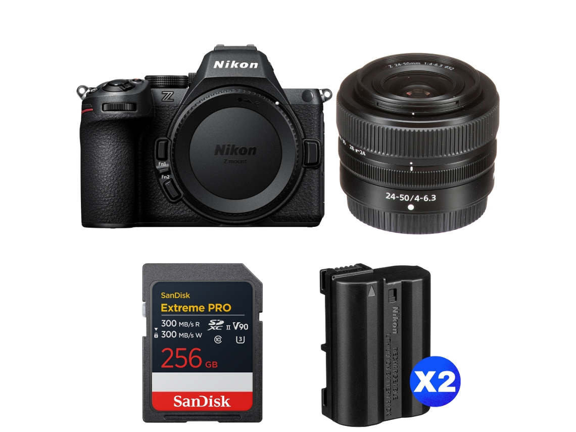 Nikon Z5 Ii + 24-50mm F/4-6.3 + 1 Sandisk 256gb Extreme Pro Uhs-ii Sdxc + 2 Nikon En-el15c + Ebook “20 Consejos Para Fotos Que Impactan”