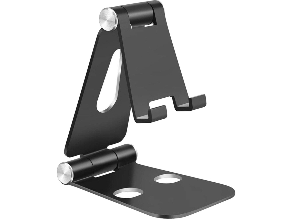 Soporte de mesa de aleación de aluminio negro para teléfono y tableta ZYBLSSBB