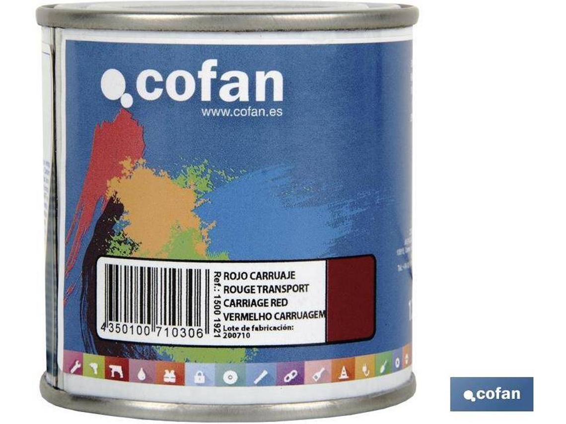 Esmalte Sintético COFAN Rojo Carruaje   (125 ml)