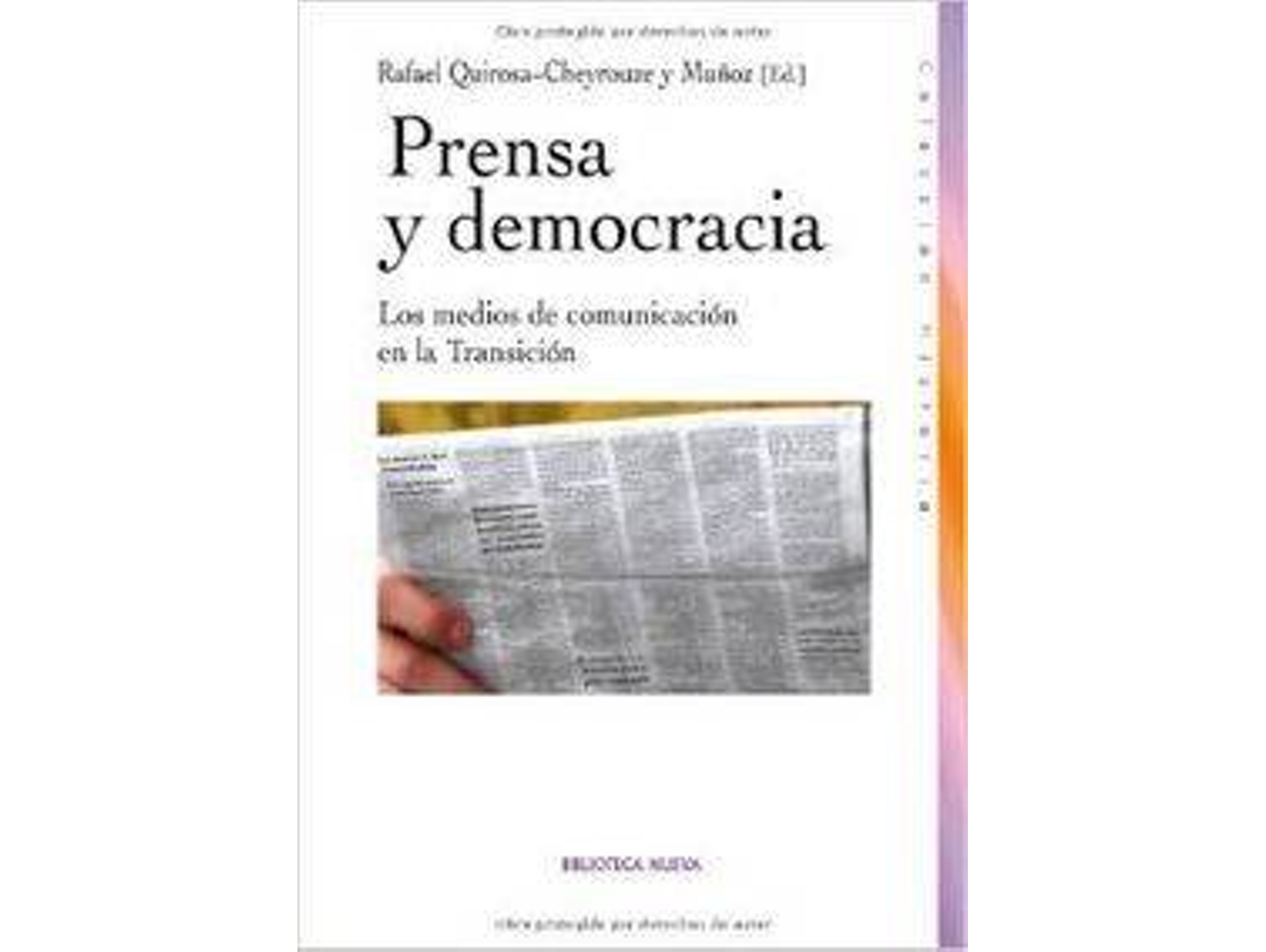 Libro Prensa Y Democracia de Vários Autores (Español)