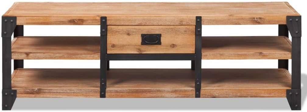 Mueble Para Tv madera de acacia maciza 140x40x45 cm vidaxl art planet 140x40x45cm