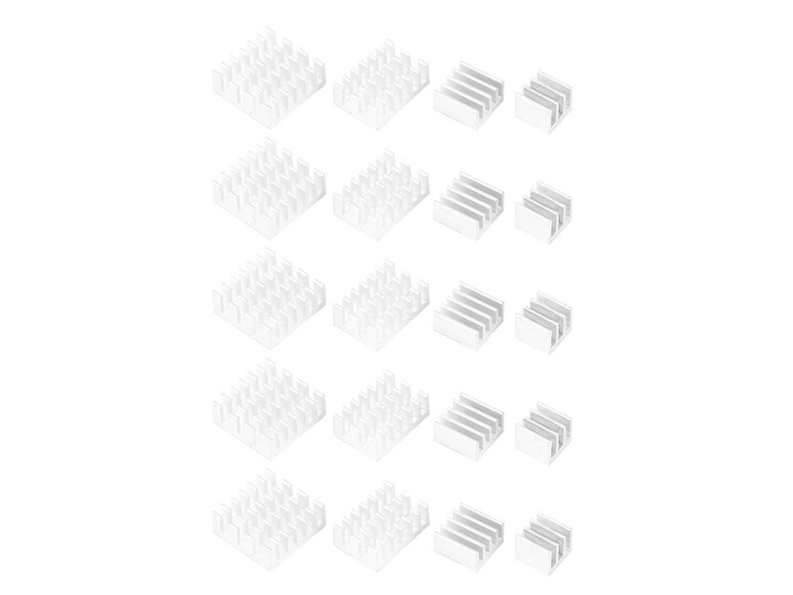 20 Disipadores De Calor De Aluminio Con Adhesivo Para Raspberry Pi 2/3/4 3b 4b