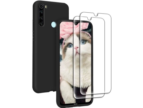 Carcasa + Protector Xiaomi Redmi Note 8T HONGWE. Negro