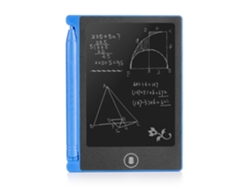 Tableta de dibujo y escritura LCD portátil de 4,4 pulgadas, 8 x 0,6 x 11 cm, color azul