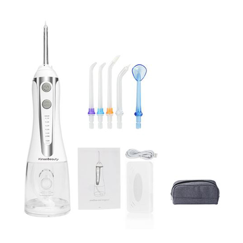 Irrigador de agua Dental, irrigador Oral profesional, chorro Dental portátil, 5 modos IPX7- KinseiBeauty