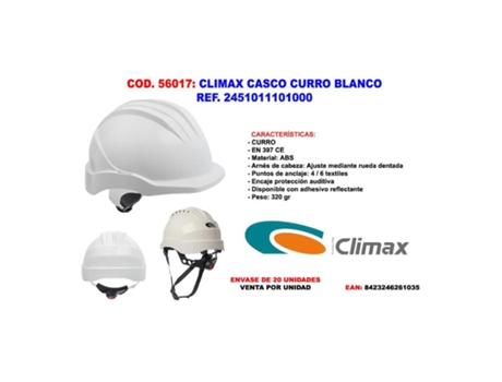 Climax casco curro blanco ref 2451011101000