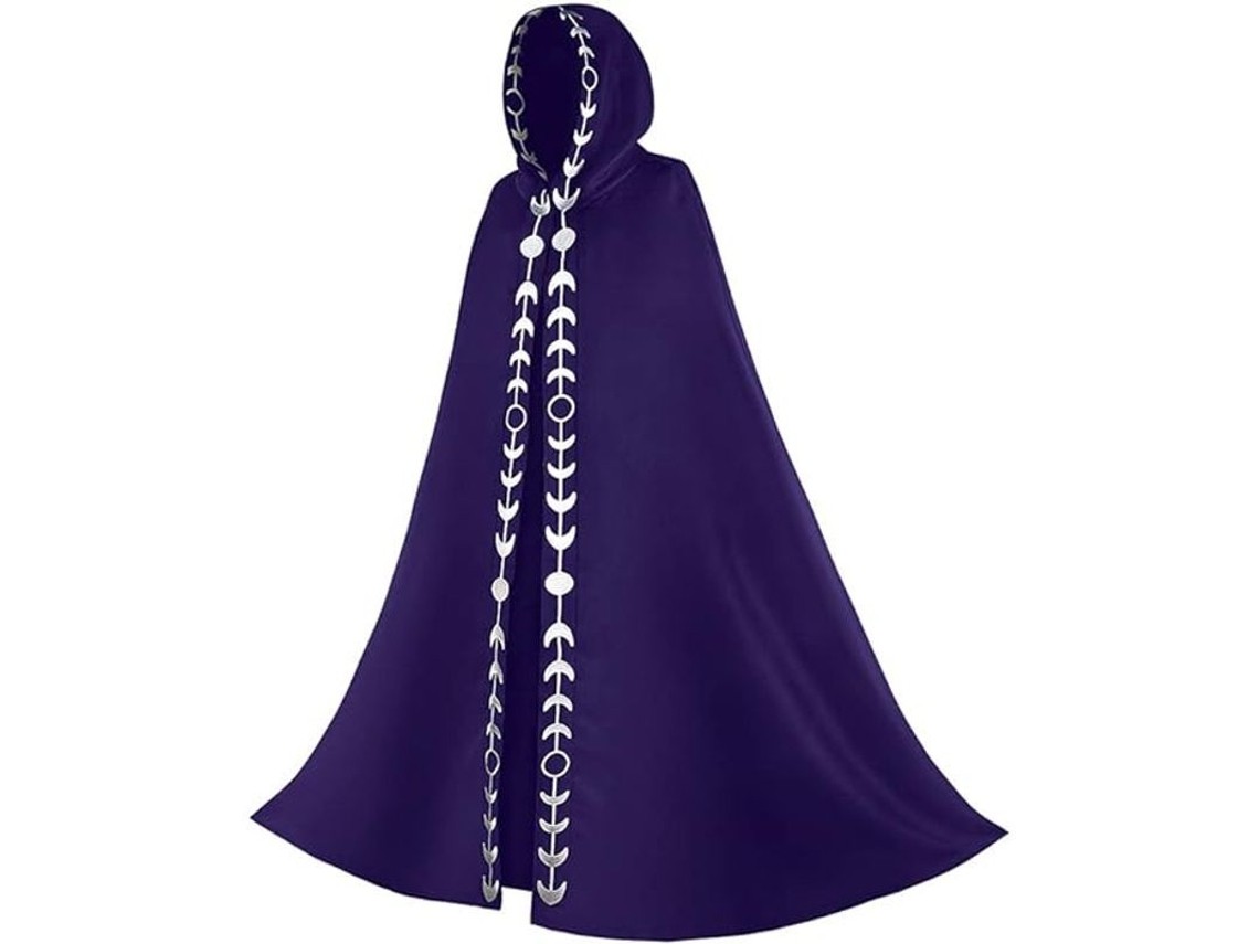 Capa Con Capucha De Fases Lunares Unisex Medievo Renacimiento Para Disfraces Cosplay Y Halloween