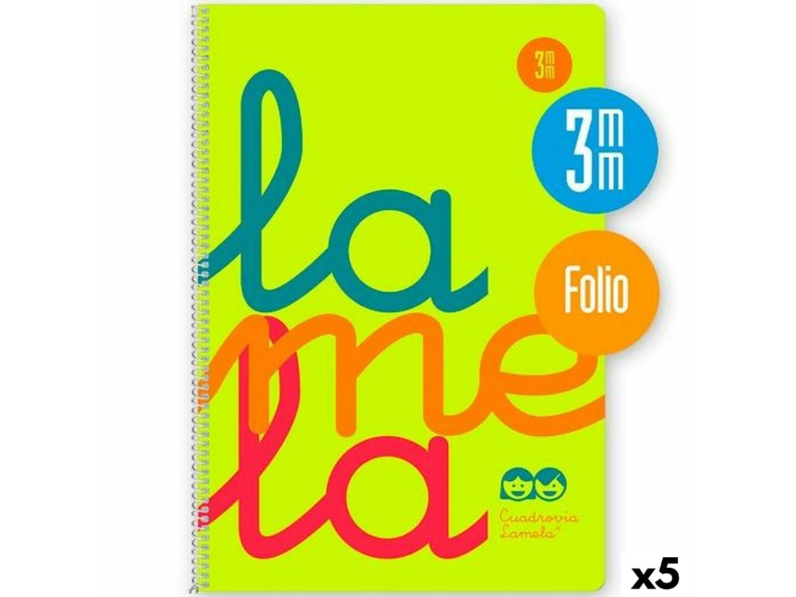 Cuaderno LAMELA Amarillo Din A4 80 Hojas (5 Unidades)