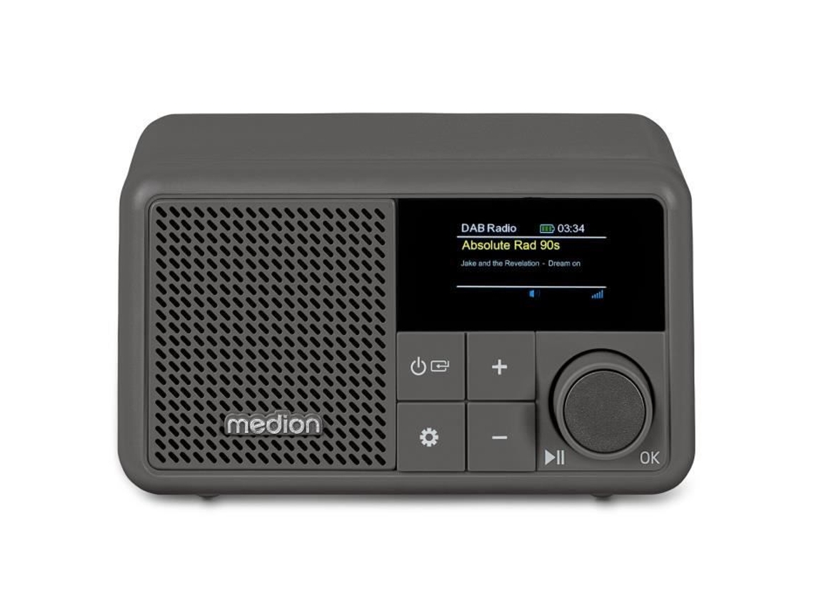 Radio Medion Mini Dab/fm Mono 2w Rms Gris