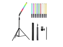 Palo de luz LED con trípode Rgb y control de batería incorporado