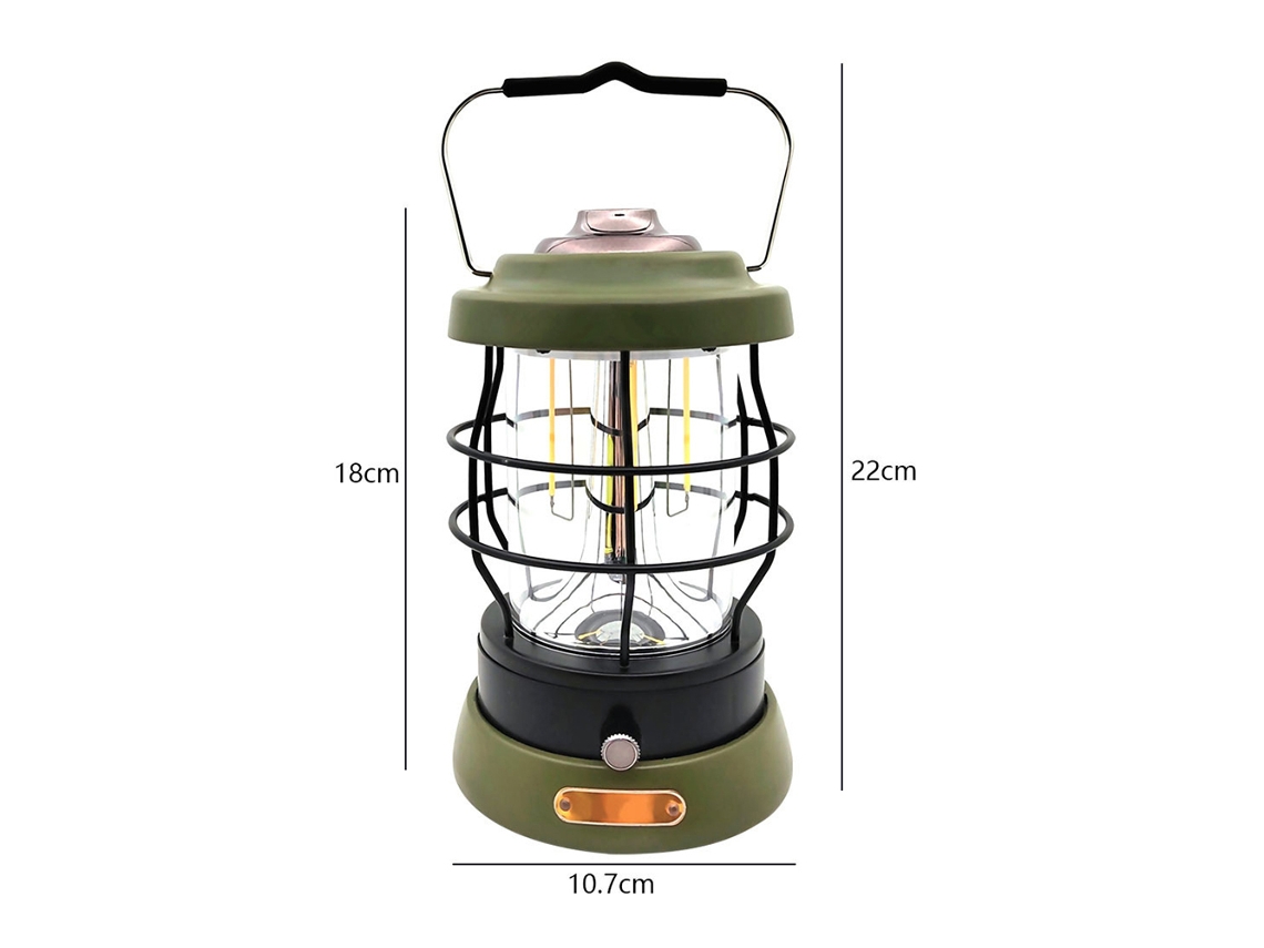 Lámpara De Camping Recargable, Luz Para Tienda De Campaña Exterior, Farol Colgante Para Jardín, Patio, Barbacoa.