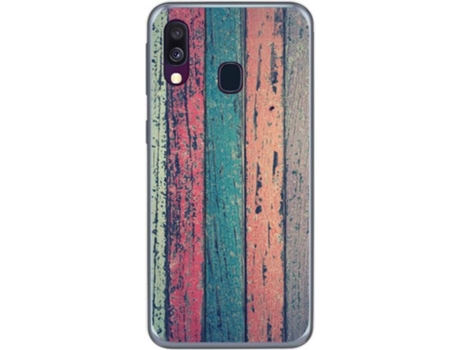 Carcasa Samsung Galaxy A40 TUMUNDOSMARTPHONE Madera 10 Multicolor