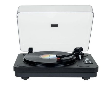 THOMSON Tt650Bt Tocadiscos De Vinilo Bluetooth Grabación Usb 2 Altavoces Negro