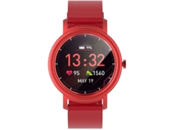 Reloj inteligente para hombre, resistente al agua, con Bluetooth, control de música, monitor de sueño, recordatorios de llamadas y notificaciones SMS para iOS y Android Yizhood (rojo)
