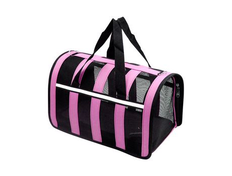 Bolsa de Transporte portátil para Mascotas Alfombrilla extraíble y Malla Transpirable Plegable para Perros y Gatos con Correa 3 Tamaños Morado 42x2...