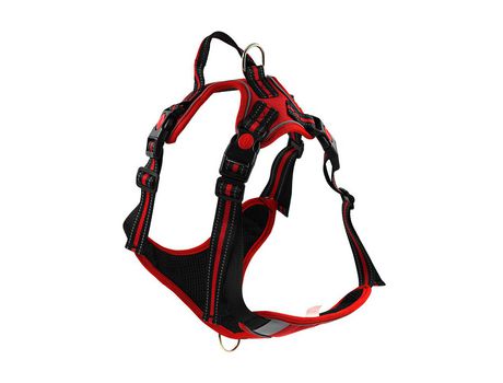 Arnés Perro 30CM Arnes Perro, Antitirones, para Perro Pequeño ARNES XS Rojo SELEOK