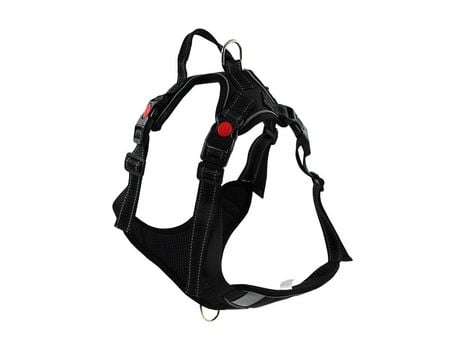Arnés Perro 30CM Arnes Perro, Antitirones, para Perro Pequeño ARNES XS Negro SELEOK