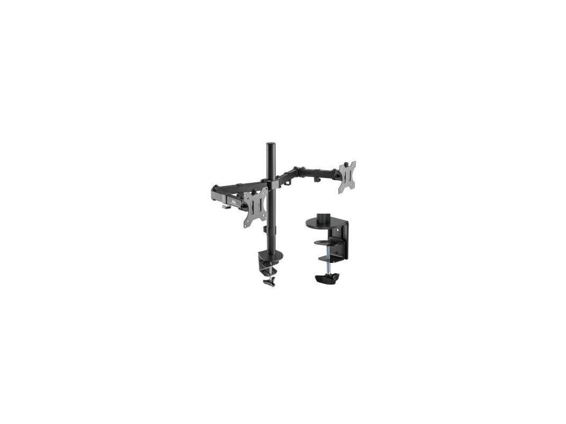 Soporte de sobremesa MACLEAN para 2 monitores lcd mc-884