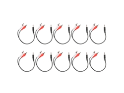 10 Cables Adaptadores De Audio De 3,5 Mm Macho A 2 Rca Macho (2 En 1, 28 Cm)