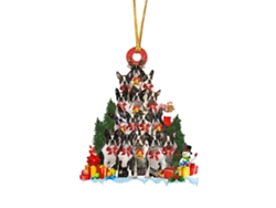 Colgante De Perro De Madera Para Decorar El Árbol De Navidad, Regalo Para Amigos Y Familiares.