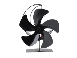 Ventilador Silencioso De 5 Aspas Para Estufa De Leña, Ideal Para Aprovechar La Energía Térmica, Perfecto Para Chimeneas, Acampadas Y Pesca En Hielo.