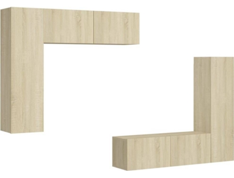 Conjunto 4 de muebles de salón VIDAXL roble Sonoma