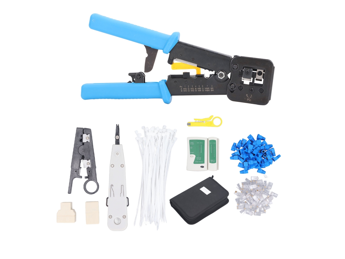 Herramienta De Crimpado De Acero Rj45 6p8p Para Cable De Datos Ethernet Cat6