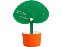 Calendário De Mesa 2026| Decoração Mensal Em Formato De Botão– Cúbico Com Porta- Canetas| Para Homens,
