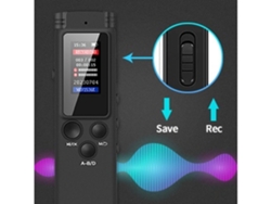 Grabadora de Voz Digital Activada por Voz de 64 Gb para Conferencias y Reuniones Grabadora con Reproducción de Contraseña Carga de Velocidad Variable YEMAESRE
