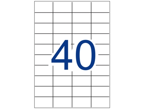 Etiquetas Adhesivas Multi3 Directas Multi3 500 Hojas APLI (Blanco - 52,5 X 29,7 mm)