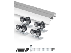 Juego de Doble Riel para Puertas Correderas de Aluminio 1524 mm Hasta 68 kg Tekmaquinas