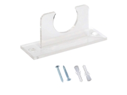 Rebe-soporte De Pared Para Bate De Béisbol Acrílico Vertical Bracket Para Softbol Stand Decorativo 10x7cm Transparente