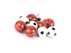 10 Mini Balones De Resina De Fútbol Y Baloncesto A Escala 1:12 Para Decoración De Casas De Muñecas