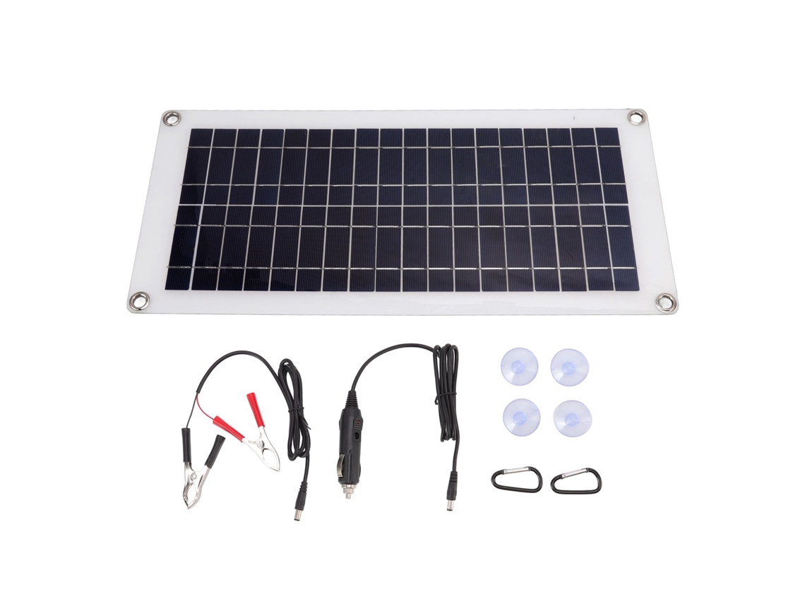 Panel Solar Flexible Y Ligero De 10 W Con 2 Salidas Usb, Resistente Al Agua, Para Coche, Hogar Y Barco.