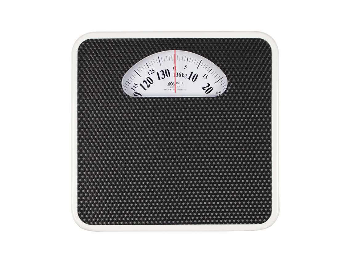 Báscula personal mecánica Tommy01 Black Square, acero laminado en frío