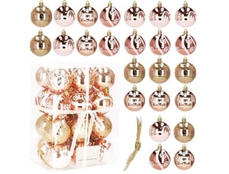 Bolas de Árbol de Navidad 24 Piezas.