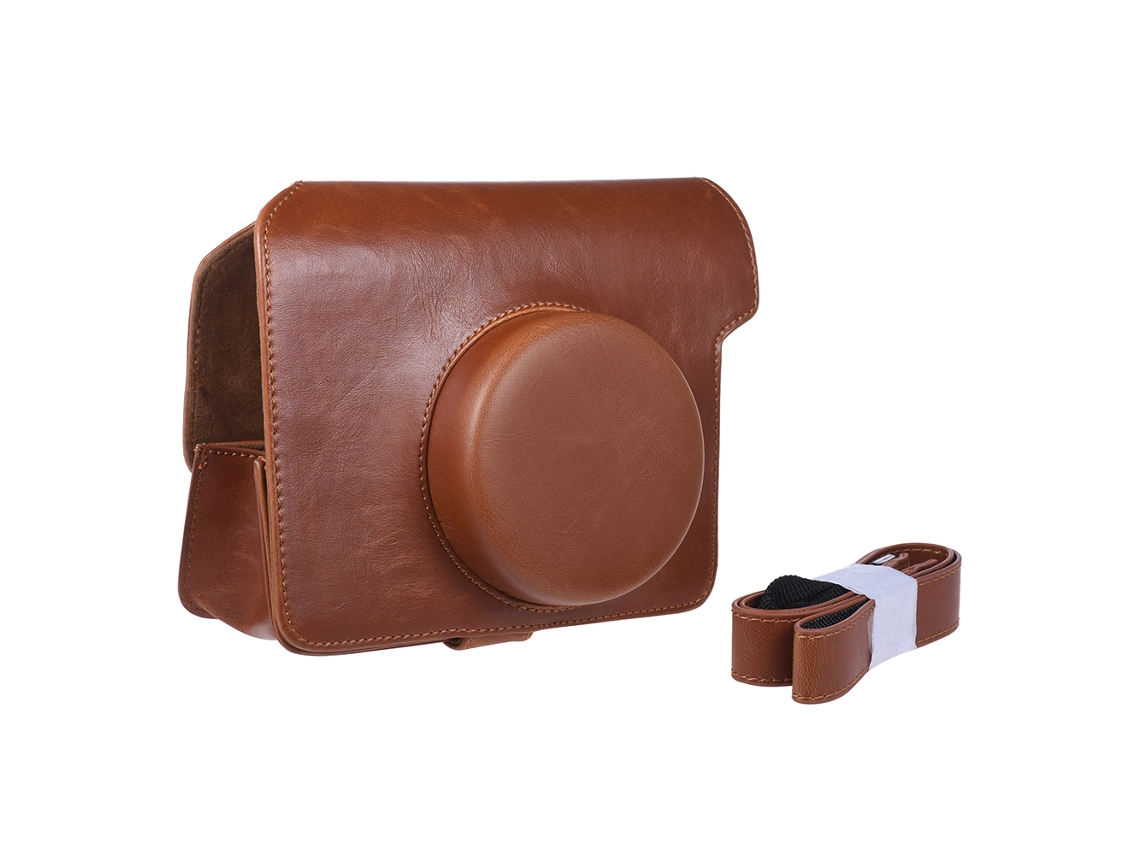 2026-funda De Cuero Pu Para Cámara Fujifilm Instax Wide 300, Estilo Vintage Marrón Impermeable
