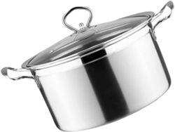 Antiadherente De 18 Cm Para Sopa, De Acero Inoxidable, Con Triple Base, Para Inducción, Multifuncional, Para Cocina
