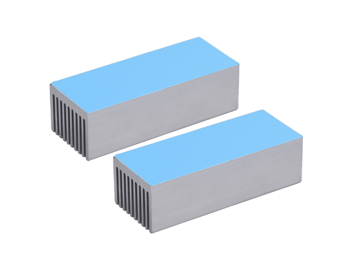 Disipadores De Calor De Aluminio Para Chips Electrónicos Cpu, 100x40x30 Mm, Con Adhesivo Térmico.
