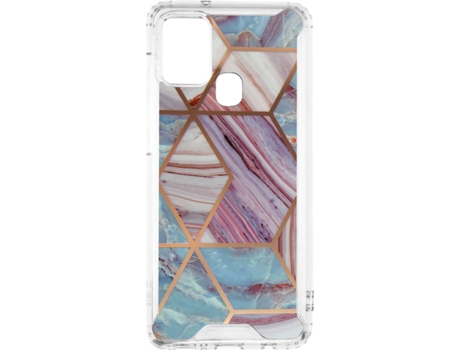 Carcasa Samsung Galaxy A21s AVIZAR Híbrido con Esquinas Reforzadas Morado