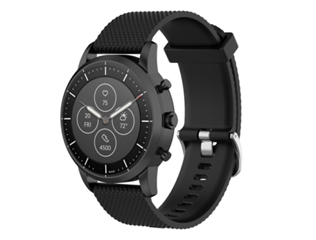 Correa de reloj de silicona con textura de 22 mm para reloj inteligente híbrido Fossil HR, Explorist HR Gen 4 para hombre, deportivo para hombre (n...