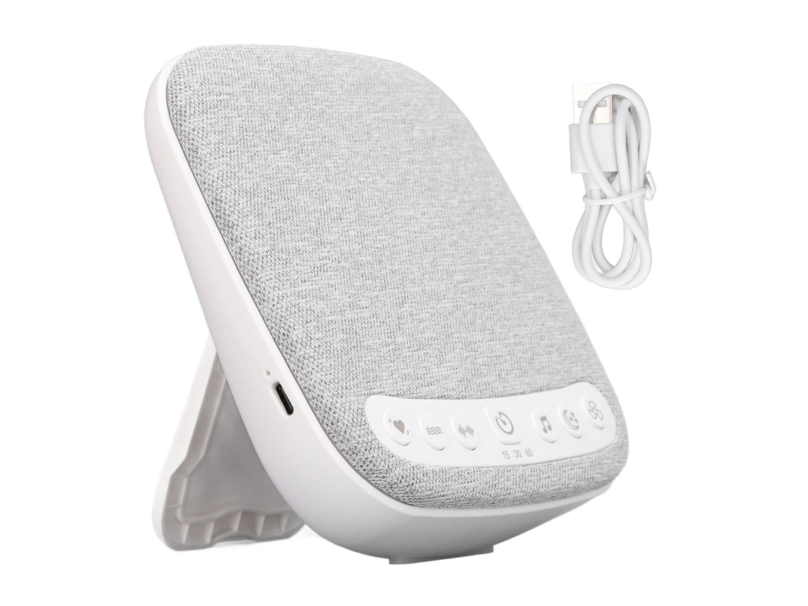 Máquina De Ruido Blanco Para Bebé 18 Sonidos Relajantes Dispositivo Para Dormir Ayuda A Dormir Para Cuna Y Escritorio Blanco