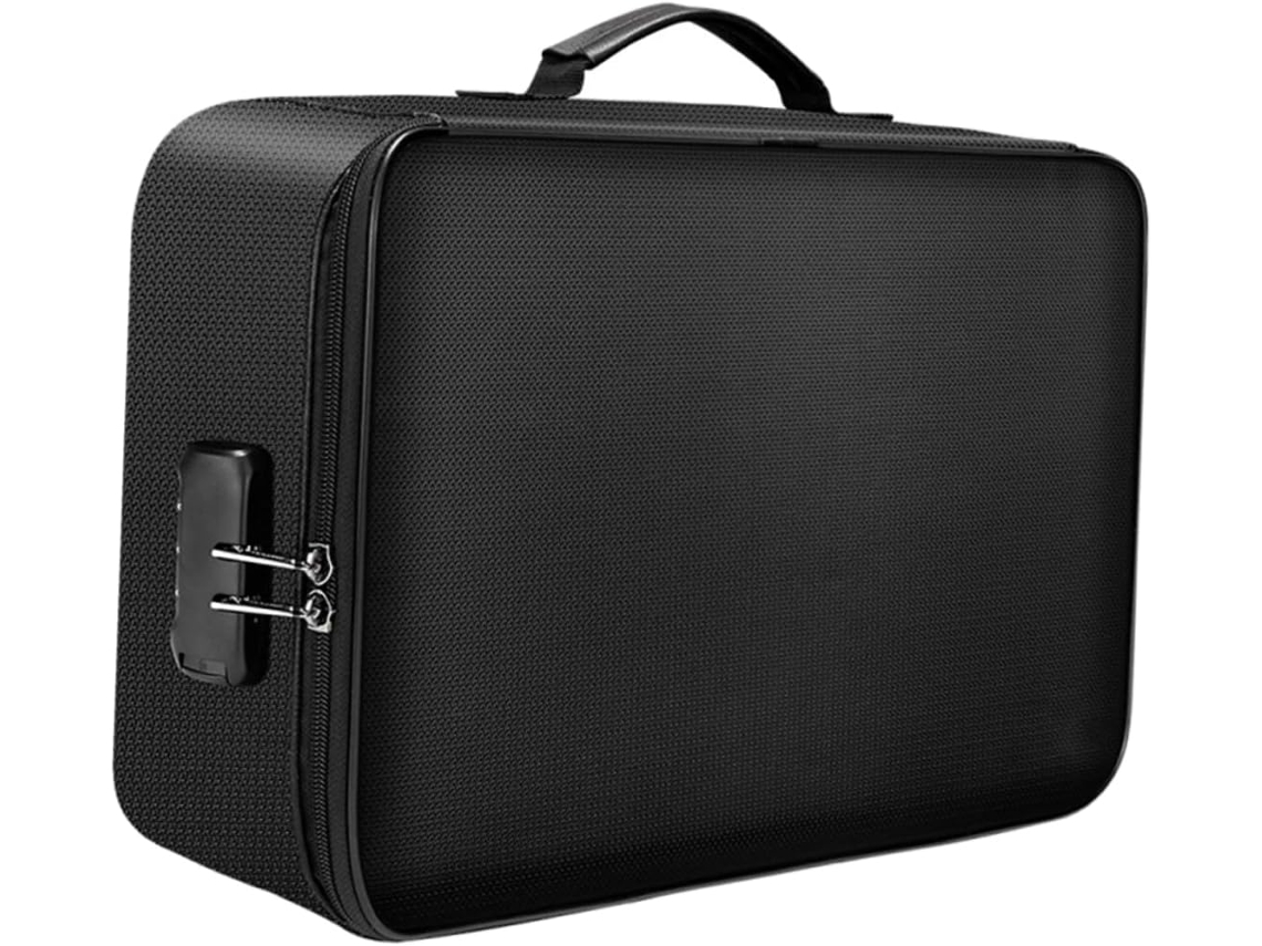 Organizador De Archivos Ignífugo, Bolsa De Oficina Portátil E Impermeable Para Documentos Y Recibos.